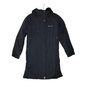 Y2K Bad Bones Insulated Snow Jacket Hooded Junior Medium